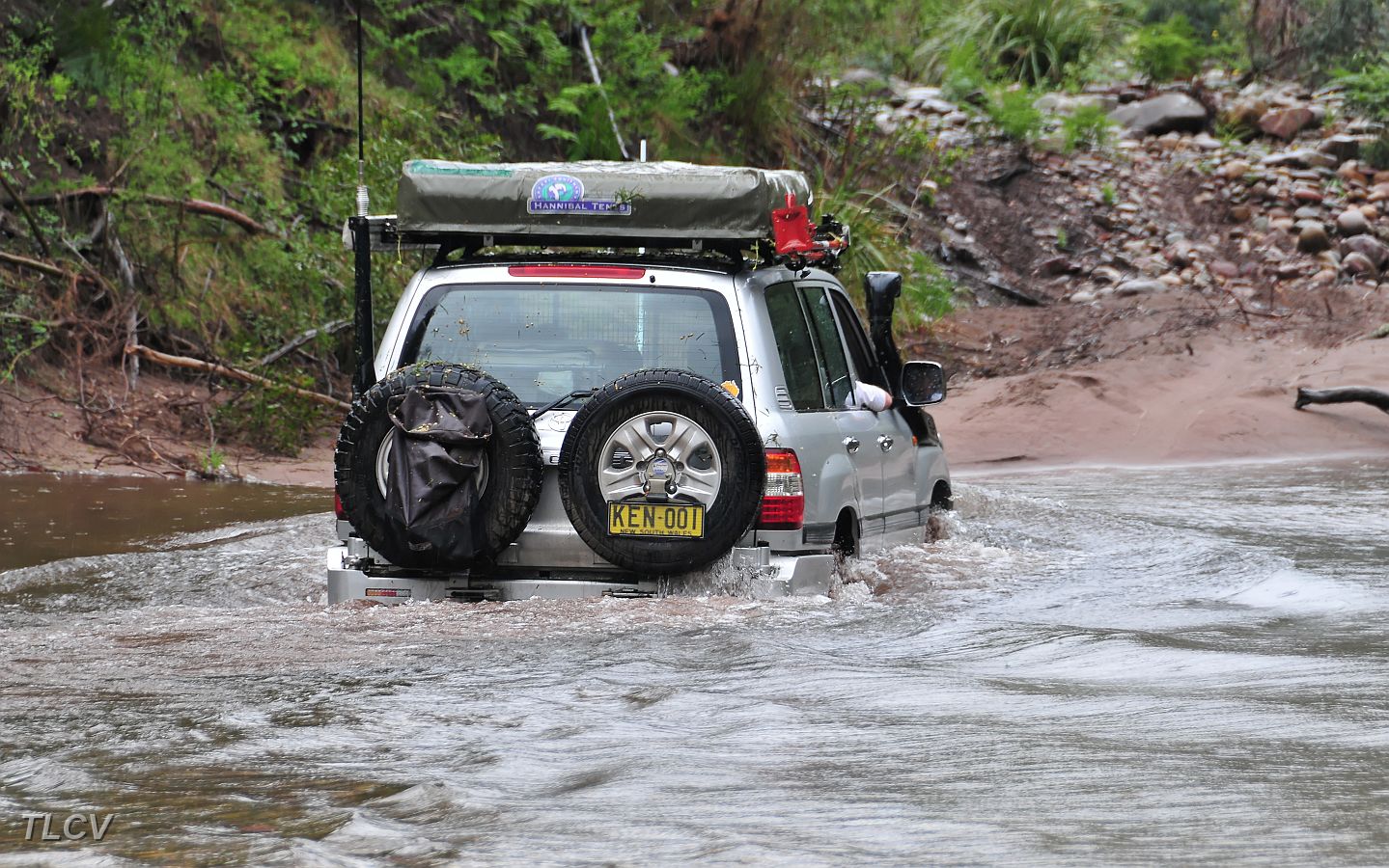 06-The Wanderra finds the driving easy thru the Ben Cruachan Creek.jpg